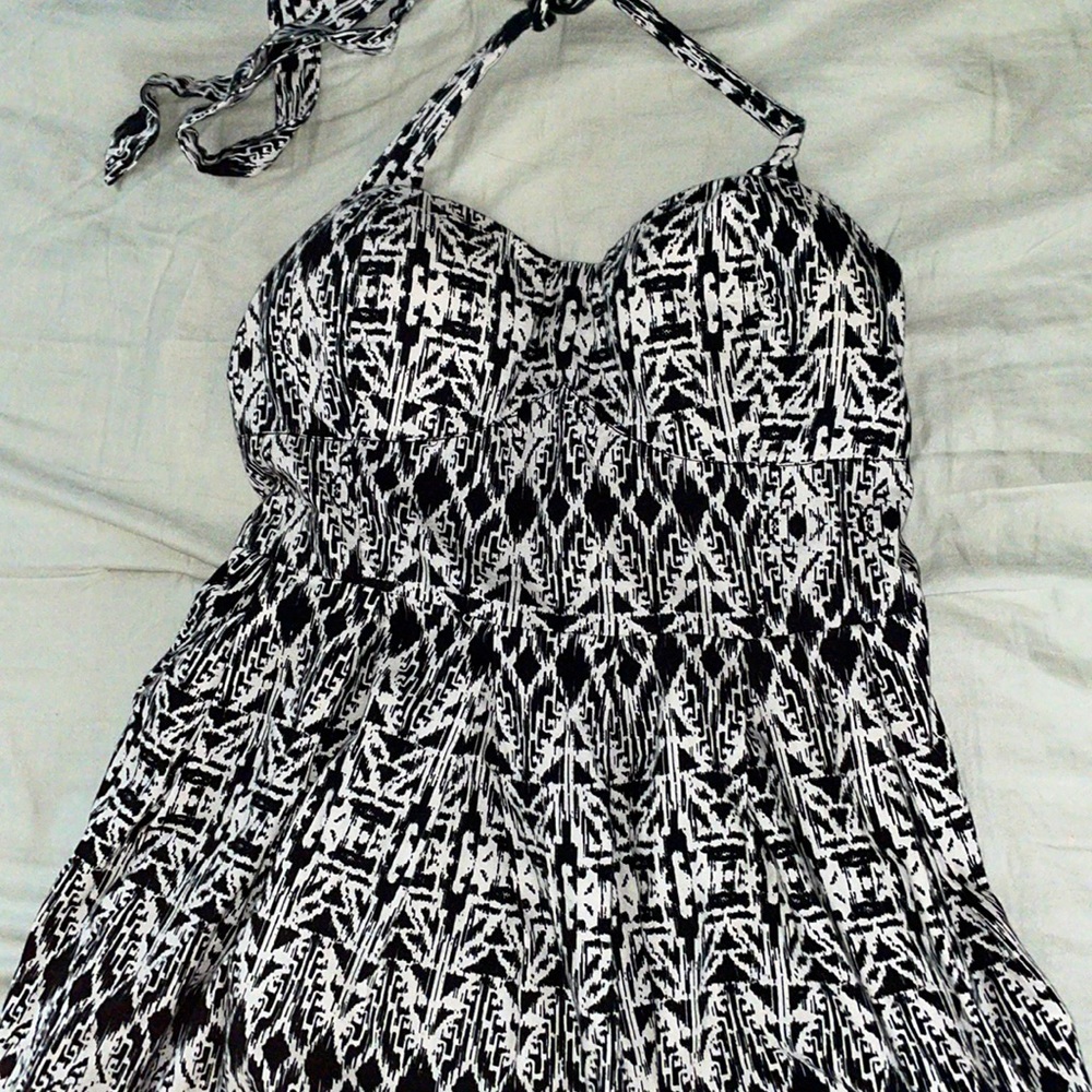 Black & White Print Sundress - Size L